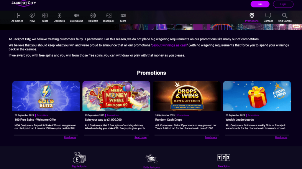 Your Ticket to Winning Big with Jackpot City Casino Free Spins